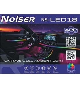 Noiser  X-LED18 App Kontrollü Rgb Araç Içi Ambians LED