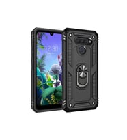 LG Q60 Uyumlu Kılıf Zore Vega Kapak (Siyah)