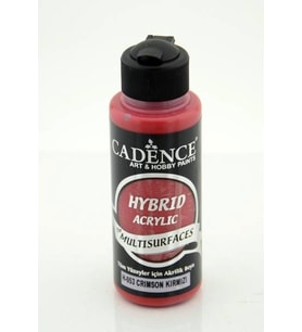 Cadence Hybrid Multisurface Akrilik Boya 120 ml. H-053 CRIMSON KIRMIZI 