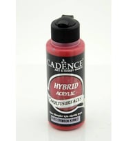 Cadence Hybrid Multisurface Akrilik Boya 120 ml. H-053 CRIMSON KIRMIZI 
