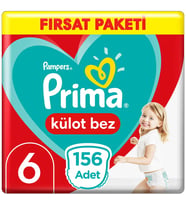 Prima Külot Bez Fırsat Paketi 6 Beden 3x52 156 Adet