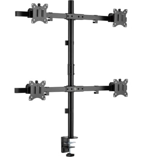 STD5704B 17"-32" Dörtlü Monitör Standı, 2x2 Kurulum, Trader/Yazılımcı Monitör Kolu/Tutucu, 735mm Direk Yükseklik Ayarlı, VESA (4x7kg)
