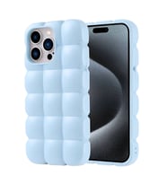 Apple iPhone 15 Pro Max Kılıf Parlak Esnek Silikon Zore Dom Dom Kapak