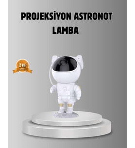 Astronot Galaksi Projeksiyon Lambası Bluetooth Bağlantılı ve Uzaktan Kontrollü