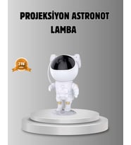 Astronot Galaksi Projeksiyon Lambası Bluetooth Bağlantılı ve Uzaktan Kontrollü