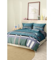 Marcalanya Çift Kişilik Nevresim Takımı Pamuklu Saten Kumaş 6 Parça 3D Dijital Baskı Duvet Cover Set Model.