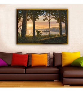 Altın Çerçeveli dekoratif tablo a1307 (Gold)