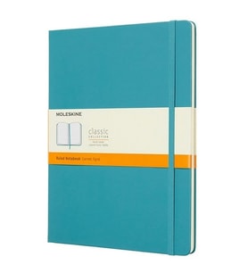 Moleskine Sert Kapak Defter Mercan Mavisi (Çizgili - 19x25) - 6076