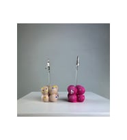 Fuşya Krem Bubble Splash 2'li Not Tutucu Set