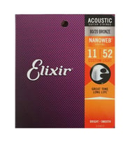 ELİXİR 11027 NANOWEB BRONZ AKUSTİK GİTAR TELİ (11-52)