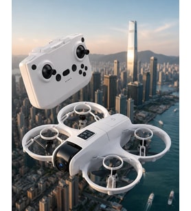 Işıklı Mini Drone Çift Batarya ve Yedek Pervane Setli