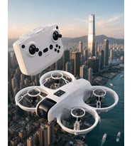 Işıklı Mini Drone Çift Batarya ve Yedek Pervane Setli