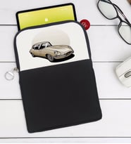 BK Gift Klasik Araç Tasarımlı Taşınabilir Koruyucu Tablet Kılıfı & Organizer Çanta - Siyah-8