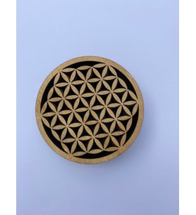 Ahşap Bardak Altlığı Model 3 (6’lı Set - 10 CM - 4Mm Kavak)