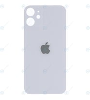 Apple iPhone 12 Mini Uyumlu Logolu Arka Pil Batarya Kapağı - LENS HARİÇ (Beyaz)
