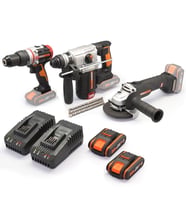 WORX WXKS6 WX354.9 + WX380.9 + WX812.9 + WA3601 20V/2Ah Pro Kombo Set