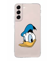 Samsung Galaxy S22 Plus  Kamera Korumalı Kapak Donald Duck Tasarımlı  Şeffaf Kılıf