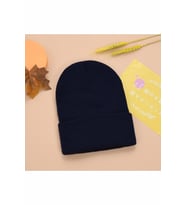 Beyaz Bere Unisex Siyah-Tek Ebat