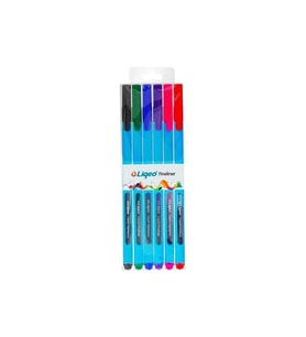 LIQEO F8027 FINELINER KALEM PVC' Lİ  6'LI SET  (6 RENK )