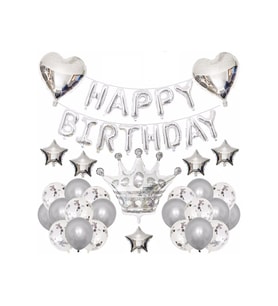 Çıtıpıtıstore Lüks Kral Taçlı Happy Bırthday Doğum Günü Balon Set