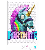 Fortinite Unicorn Shirt Unicornio Fortinite Puzzle 240 Parça