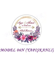 BEYAZ DÜŞLER SOKAĞI HEDİYE NOTU İSİM ETİKETİ,NİKAH,3cmx3cm (ETK06N/YAPIŞKANLI) (100 AD)