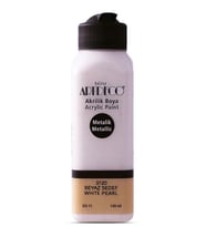 Artdeco Akrilik Boya 140ml Metalik Beyaz Sedef 3720