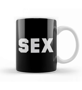 Retro Sex T Kupa Bardak Porselen