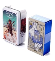 Beyaz Numen Tarot Teneke Metal Kutu İçinde Kutsal Hayvan PDF Kılavuzu kitap Divination kader 78 Adet