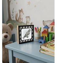 Geometrik Kuş Tasarımlı Dekoratif Led Işıklı Ahşap Gece Lambası