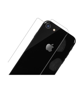 Apple iPhone 8 Uyumlu Arka kapak Cam Telefon Arka Koruyucu Temperli Cam Düşmelerden Kirden Ultra Derece Korur (Şeffaf)