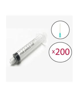 Ayset 5 ml Luer Lock Kilitli Yeşil İğneli Enjektör 08*38mm (21g*11/2) 200 Adet