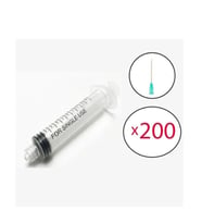 Ayset 5 ml Luer Lock Kilitli Yeşil İğneli Enjektör 08*38mm (21g*11/2) 200 Adet