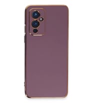 One Plus 9 Kılıf Volet Silikon - Mor