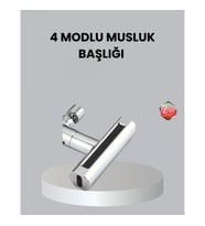 Mey İthalat® ABS Pirinç Alaşımlı Musluk Başlığı 4 Modlu 360° Dönebilen ve Ekonomik