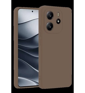 Redmi Note 14 4G Kılıf First Silikon - Kahverengi