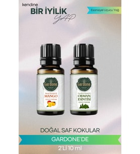 Mango + Orman Esintisi ( Oda Kokusu Aroma Terapi Buhurdanlık / Difüzör Yağı ) Set 2 Adet x 10 ML