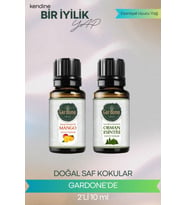 Mango + Orman Esintisi ( Oda Kokusu Aroma Terapi Buhurdanlık / Difüzör Yağı ) Set 2 Adet x 10 ML