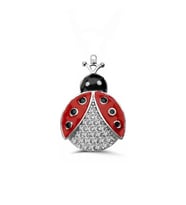 Nur Silver Uğur Böceği Gümüş Charm NUR-BL12474