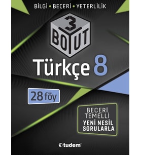 TUDEM YAYINLARI 8.SINIF LGS 3 BOYUT TÜRKÇE BECERİ TEMELLİ SORULAR 28 FÖY