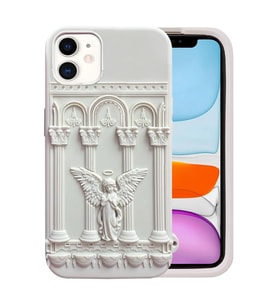 Microsonic Apple iPhone 12 Kılıf Praying Angel Bej (Bej)