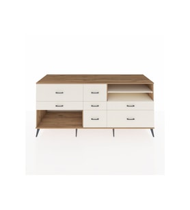 Kronos Konsol 2 Raflı 7 Çekmeceli  220x59x99 Çam-Aytaşı/Aytaşı