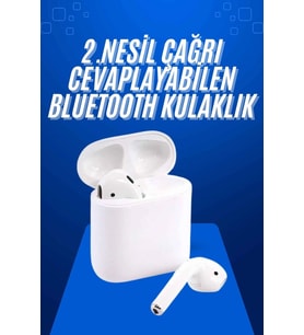 2025 Model Çağrı Cevaplayabilen Bluetooth Kulaklık Beyaz Dokunmatik Kontrol