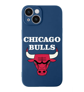 Apple iPhone 14 Plus  Lansman Kılıf Chicago Bulls  Tasarımlı Altı Kapalı İçi Kadife Kaplı  Kapak (Şeffaf)