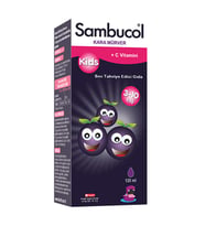 Sambucol Kids Kara Mürver C Vitamini ve Çinko İçeren Takviye Edici Gıda 120 ml