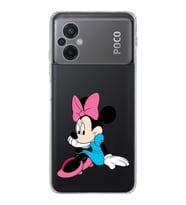 Poco M5  Kamera korumalı Kapak Minnie Mouse Tasarımlı  Şeffaf Kılıf