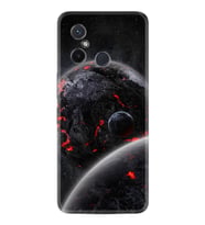 Xiaomi Redmi 12c Kılıf Resimli Desenli Silikon Platinium Series Kara Dünya 1902