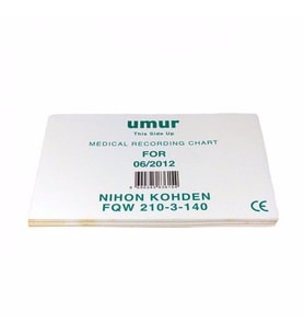 3 Adet Nihon Kohden 210-3-140 EKG Kağıdı NIHONKOHDEN FQW 210-3-140 Z KATLAMA