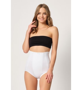 BEYAZ MI Emay 2920 Yüksek Bel Karın Desteklı Slip Lazer Korse