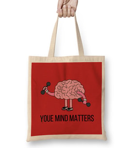 YOUR MIND MATTERS Bez Çanta Uzun Saplı